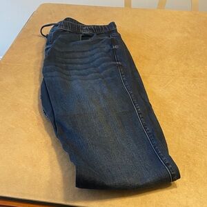 Hollister Men's Dark Blue Relaxed Jeans